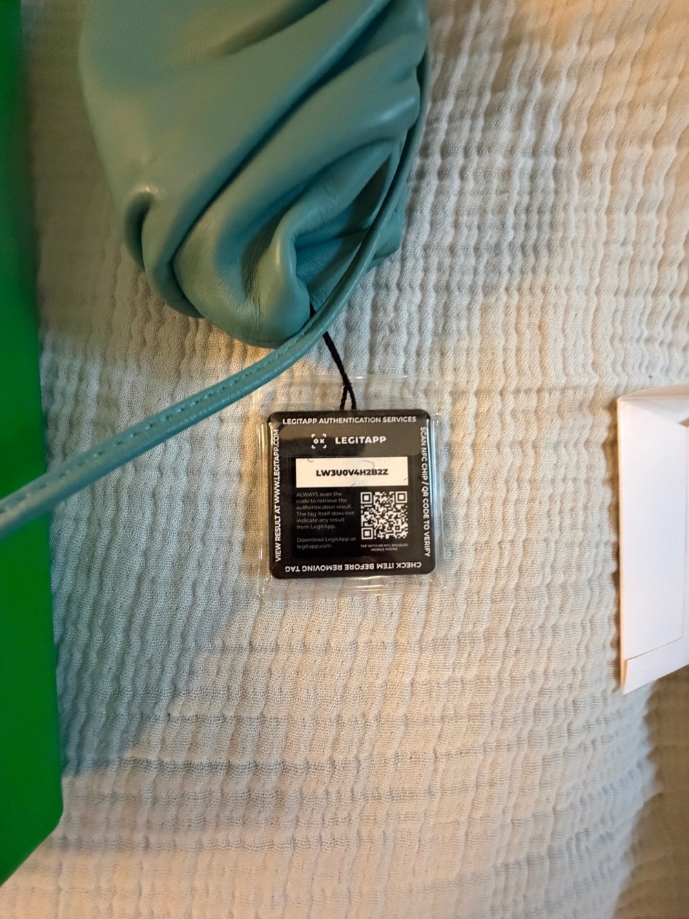 Bottega Veneta Blue Teal Mini Pouch Shoulder Bag - Picture 15 of 16